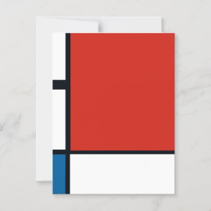 Piet Mondrian - Geometrisch Abstrakt Magneteinladung