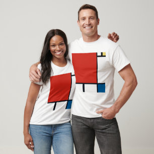 Piet Mondrian - Geometrisch Abstrakt T-Shirt