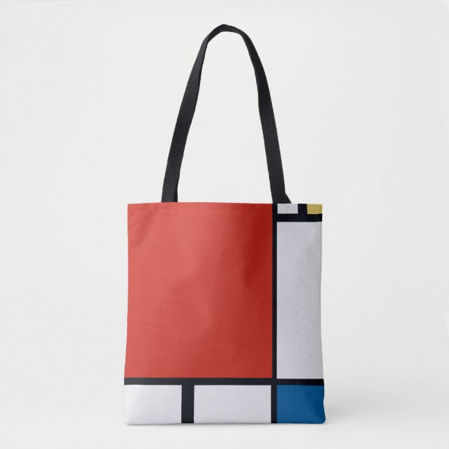 Piet Mondrian - Geometrisch Abstrakt Tasche (Vorderseite)