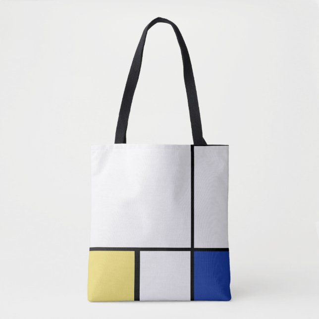 Piet Mondrian - Geometrisch Abstrakt Tasche (Vorderseite)