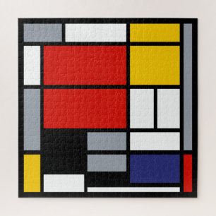 Piet Mondrian, Große Komposition mit roter Ebene