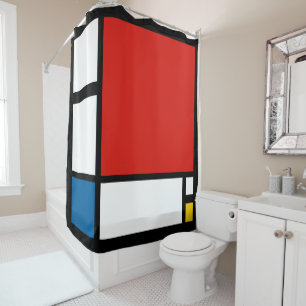 Piet Mondrian, Großkomposition ii Duschvorhang