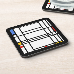 Piet Mondrian, Komposition 10 Getränkeuntersetzer