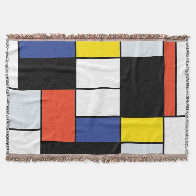 Piet Mondrian Komposition A - Abstrakte Moderne Ku Decke (Vorderseite)