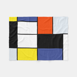 Piet Mondrian Komposition A - Abstrakte Moderne Ku Fleecedecke