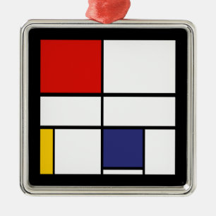 Piet Mondrian, Komposition C Ornament Aus Metall