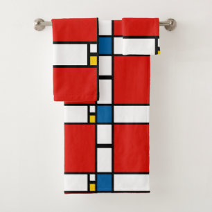 Piet Mondrian, Komposition ii Badhandtuch Set