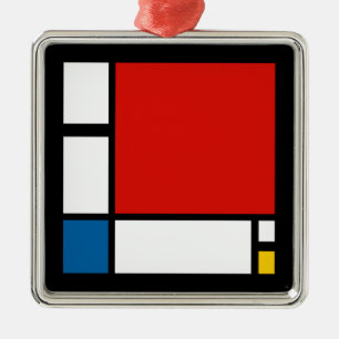 Piet Mondrian, Komposition ii Ornament Aus Metall