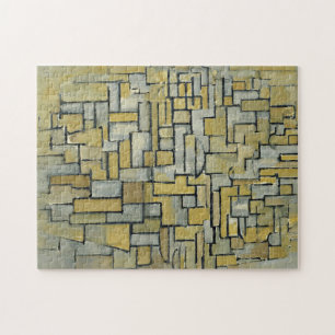 Piet Mondrian Komposition in Braun und Grau