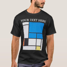 Piet Mondrian Komposition mit großem blauen Flugze