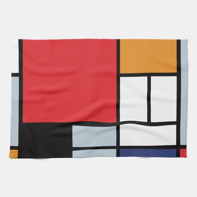 Piet Mondrian - Komposition mit großem rotem Flugz Handtuch (Horizontal)