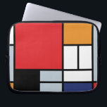 Piet Mondrian - Komposition mit großem rotem Flugz Laptopschutzhülle<br><div class="desc">Dieses Öl auf Leinwand aus dem Jahr 1920 zeigt eine Komposition mit schwarzen,  roten,  grauen,  gelben (orangen) und blauen Blöcken in einem Stil,  der als De Stijl oder Neo-Plasticismus bekannt wurde.</div>