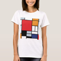 Piet Mondrian - Komposition mit großem rotem Flugz