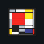 Piet Mondrian, Komposition mit großem rotem Flugze Leinwanddruck<br><div class="desc">Leinwand Kunst inspiriert durch Piet Mondrian Komposition mit Grosses Rotes Flugzeug, Gelb, Schwarz, Grau und Blau De Stijl moderne Malerei.</div>