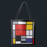 Piet Mondrian, Komposition mit großem rotem Flugze Tasche<br><div class="desc">Überall Drucktasche inspiriert von Piet Mondrians Komposition mit Grosses Rotes Flugzeug,  Gelb,  Schwarz,  Grau und Blau De Stijl moderne Malerei.</div>