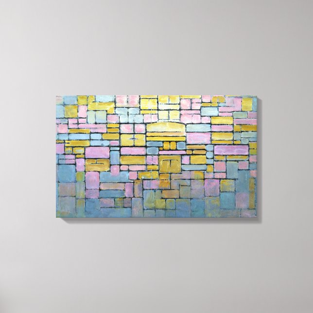 Piet Mondrian, Komposition Nr. V Leinwanddruck (Vorderseite)