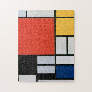 Piet Mondrian Komposition Rot Gelb Blau Druck