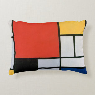 Piet Mondrian Komposition Rot Gelb Blau Druck Dekokissen