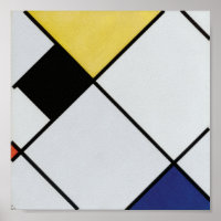 Piet Mondrian Lozenge Komposition Gemälde