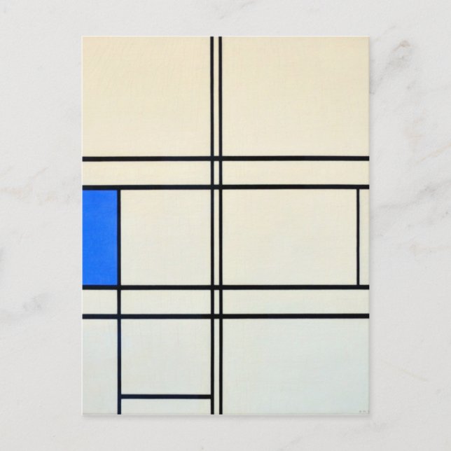 Piet Mondrian Modern Art Postkarte (Vorderseite)