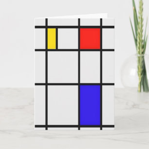 Piet Mondrian-moderne Kunst Karte