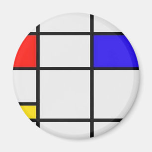 Piet Mondrian-moderne Kunst Magnet