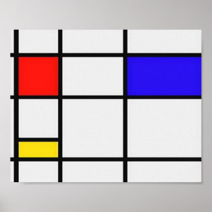 Piet Mondrian-moderne Kunst Poster