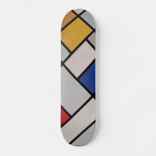 Piet Mondrian-moderne Kunst Skateboard (Vorderseite)