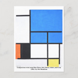 Piet Mondrian Postkarte