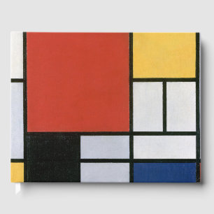 Piet Mondrian Rot Blau Gelb Abstrakte Kunst Gästebuch