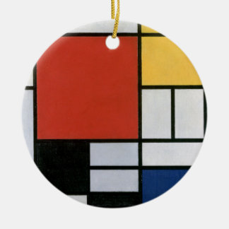 Piet Mondrian Rot Blau Gelb Abstrakte Kunst Keramik Ornament