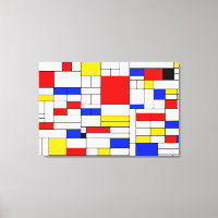 Piet Mondrian Style toile d'art Abstrait Impressio