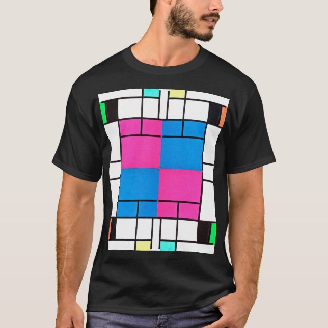 Piet Mondrian T-Shirt (Vorderseite)