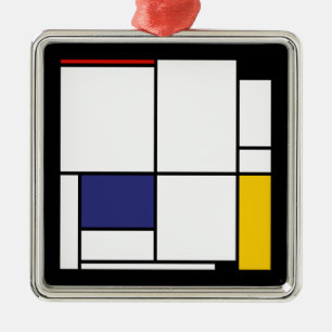 Piet Mondrian, Tableau 1 Ornament Aus Metall