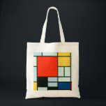 Piet Mondrian Tragetasche<br><div class="desc">Komposition mit Rot,  Gelb,  Blau und Schwarz,  1921 von Piet Mondrian gemalt.</div>