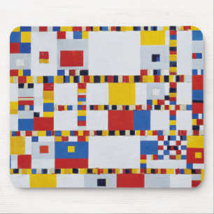 piet mondrian, victory・boogie-woogie mousepad