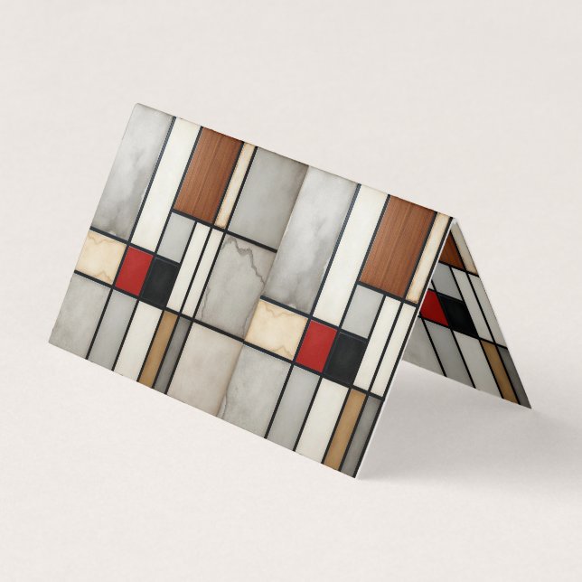 Piet Mondrian Vintag Visitenkarten (Vorderseite)