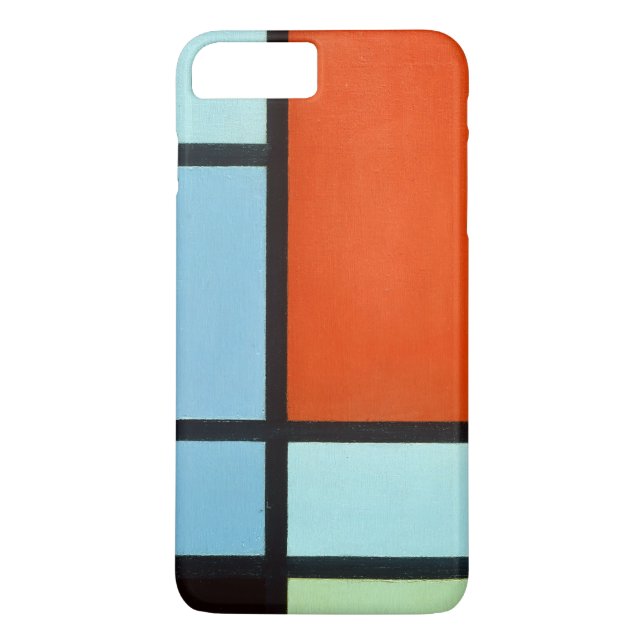Piet Mondrian-Zusammensetzung Case-Mate iPhone Hülle (Rückseite)