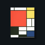 Piet Mondrian - Zusammensetzung Leinwanddruck<br><div class="desc">Piet Mondrian - Komposition mit Rot,  Gelb,  Blau und Schwarz</div>