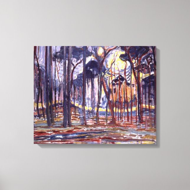Piet Mondrians berühmtes Bild, Forest, Leinwanddruck (Vorderseite)