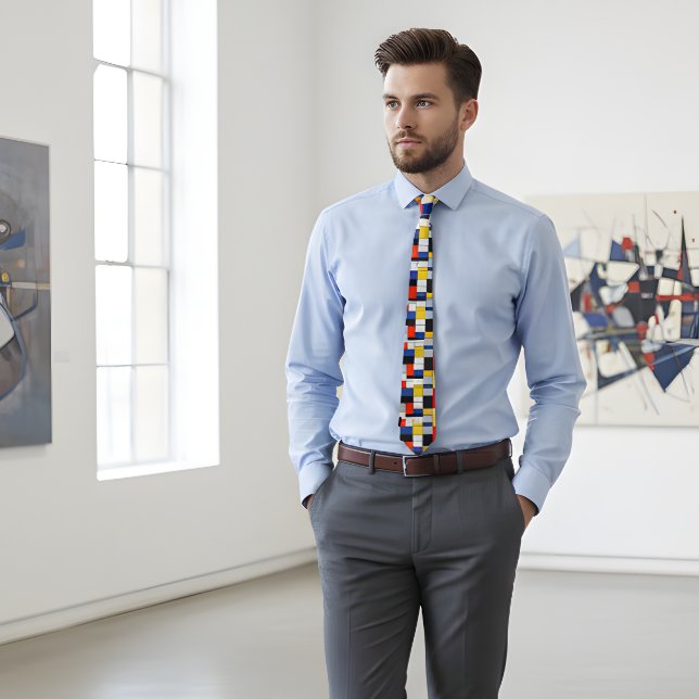 Piet Mondrian's Elegance - Artistic Neck Tie Krawatte (Von Creator hochgeladen)