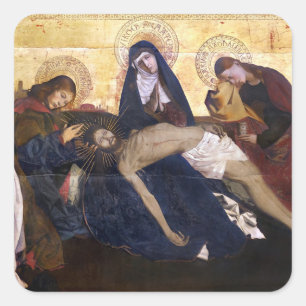 Pietà de Villeneuve-lès-Avignon Sticker Carré