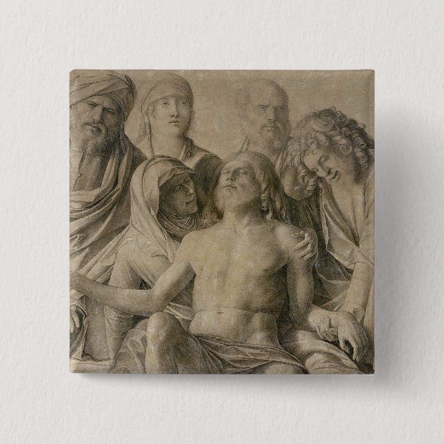 Pieta, der tote Christus Button (Vorderseite)