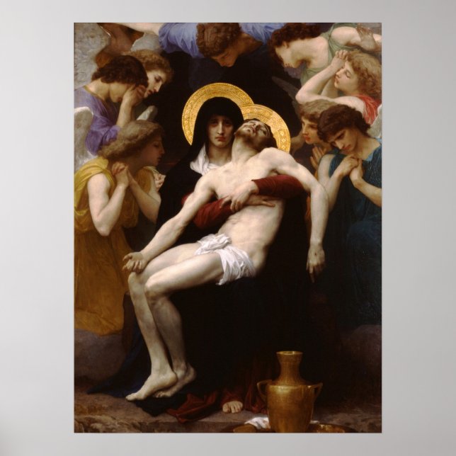 Pieta Jesus Christ und Jungfrau Mary Poster (Vorne)