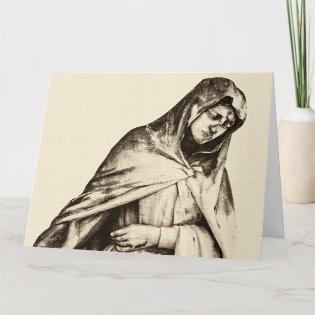 PIETA Jumbo Grußkarte Dankeskarte (Vorderseite)