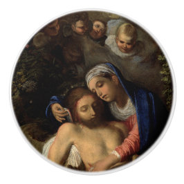 Pietà (Maria und Jesus) (von Adam Elsheimer) Keramikknauf