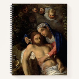 Pietà (Maria und Jesus) (von Adam Elsheimer) Notizbuch