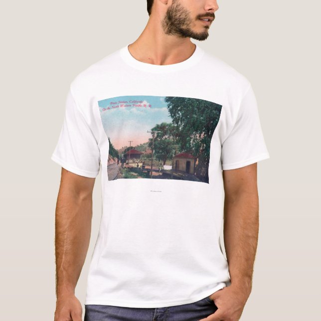 Pieta-nordwestliche Pazifik Eisenbahn-Station T-Shirt (Vorderseite)