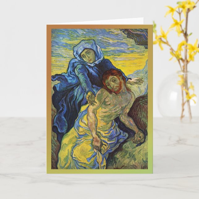 Pieta, Vincent van Gogh Karte (Gelbe Blume)