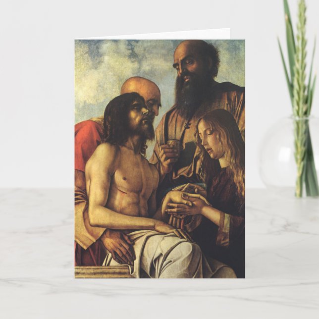 Pieta von Giovanni Bellini, Renaissance Fine Art Karte (Vorderseite)